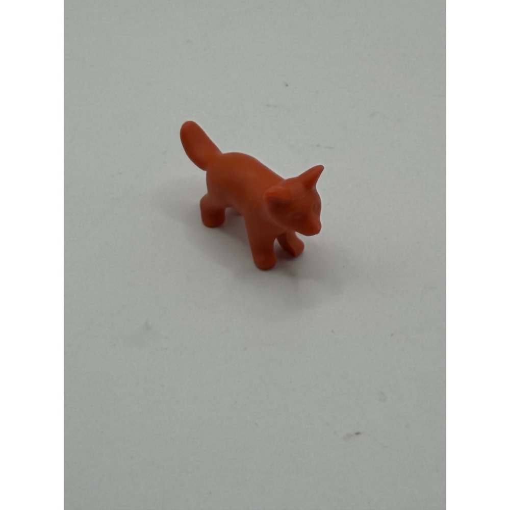 Miniature Red Fox Figurine Plastic Woodland Animal Toy 1.25 Inch Standing Fox
